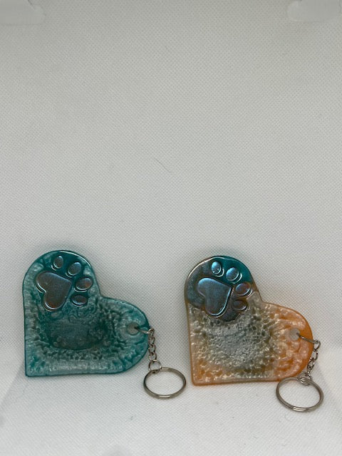 Heart Paw Keychain