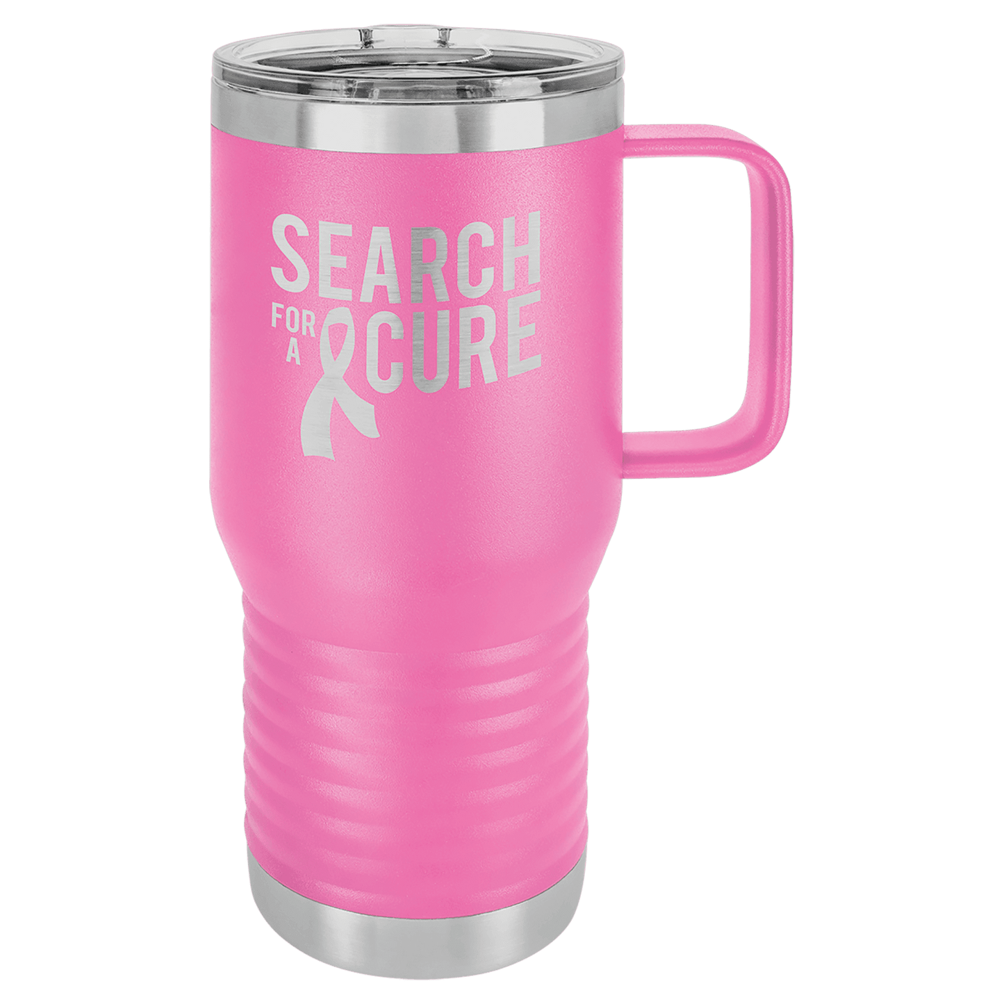 SKU: LCM205 - Polar Camel 20 oz. Pink Vacuum Insulated Travel Mug with Slider Lid