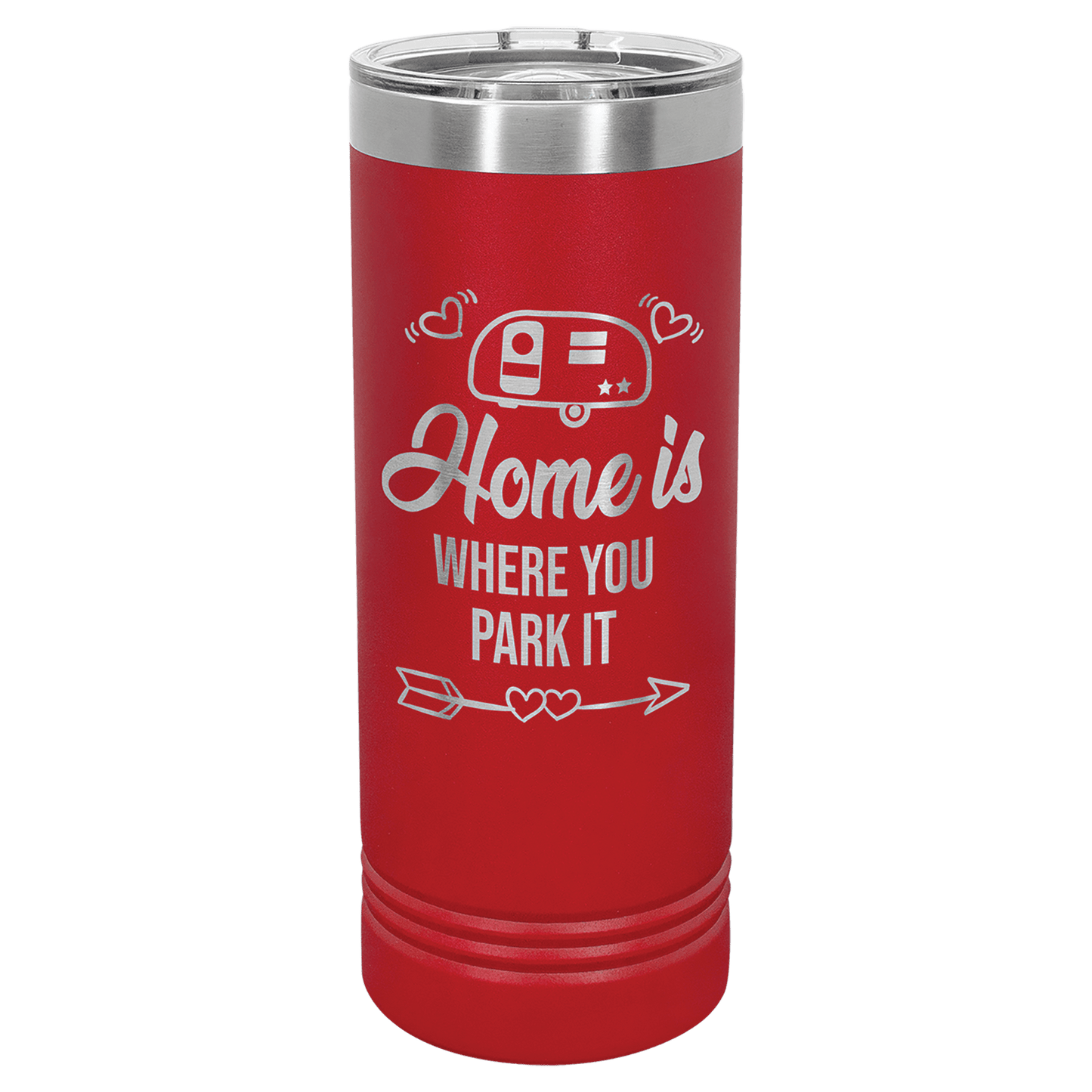 SKU: LTM7003 - Polar Camel 22 oz. Red Skinny Tumbler with Slider Lid