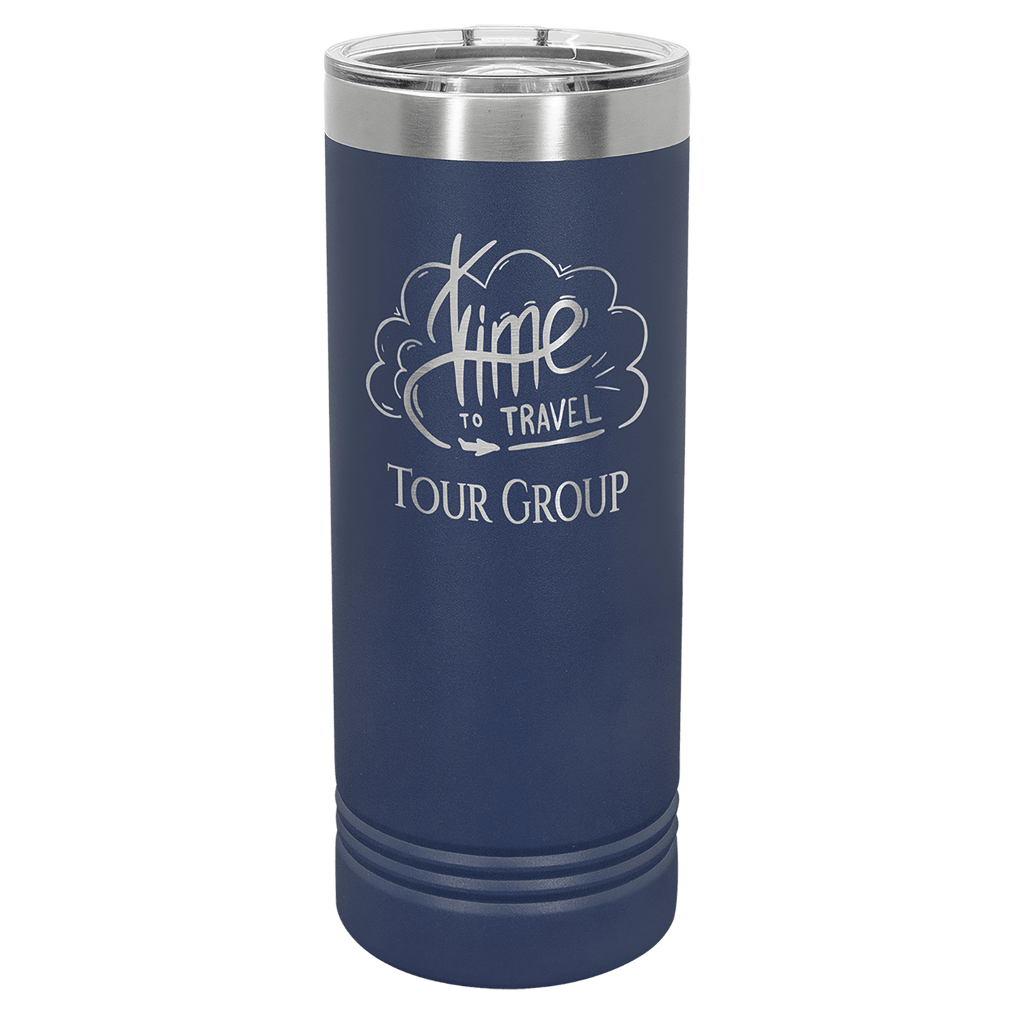 SKU: LTM7011 - Polar Camel 22 oz. Navy Blue Skinny Tumbler with Slider Lid