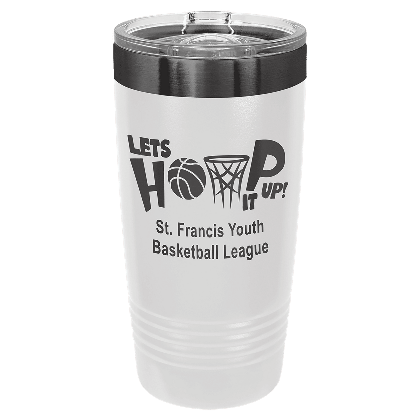 SKU: LTM7281 - Polar Camel 20 oz. White/Ghost Black Ringneck Tumbler