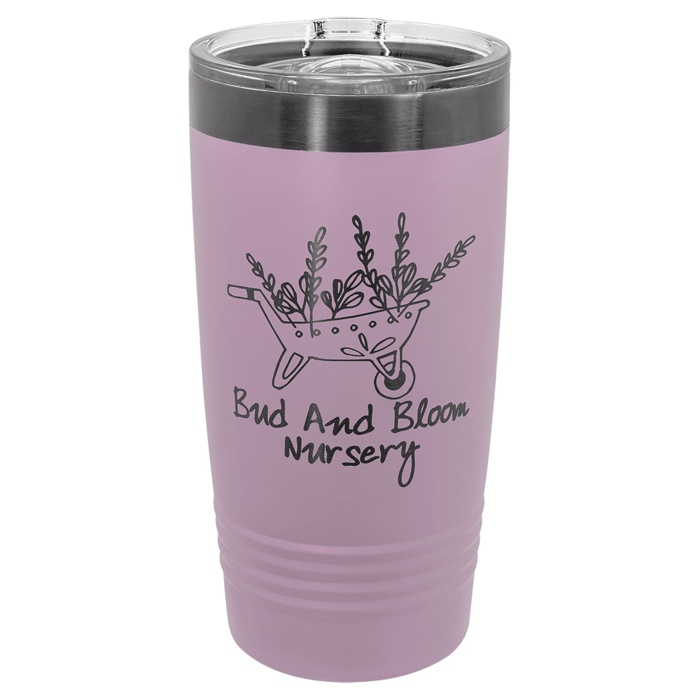 SKU: LTM7283 - Polar Camel 20 oz. Moody Lilac/Ghost Black ION-Plated Black Ringneck Tumbler with Slider Lid