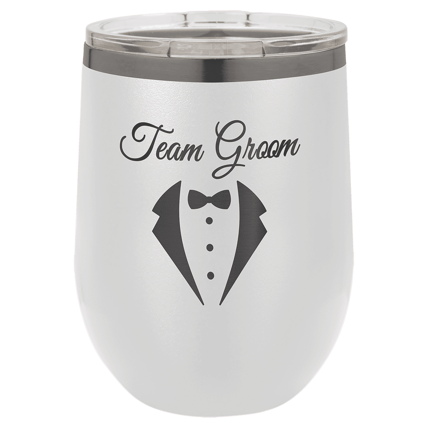 SKU: LTM871 - Polar Camel 12 oz. White/Ghost Black Stemless Wine Tumbler