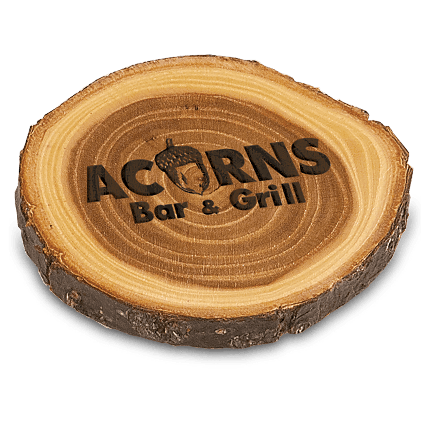 SKU: WLC04 - 4" Old West Log Elmwood Coaster