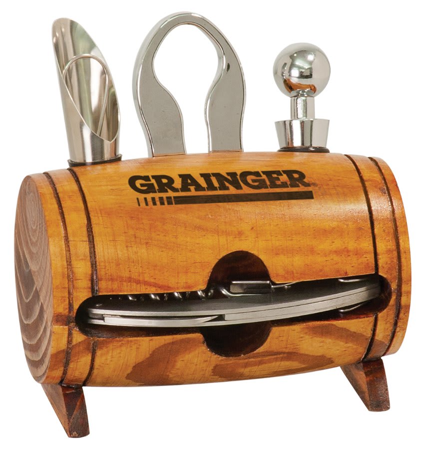 SKU: WTL03 - Barrel 4-Piece Wine Tool Set