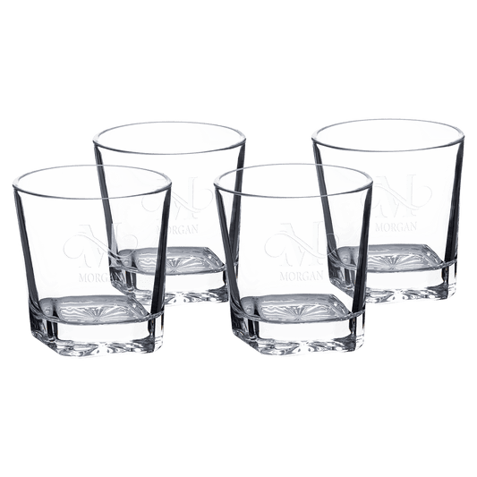 11 oz. Square Rocks Glasses in Gift Box