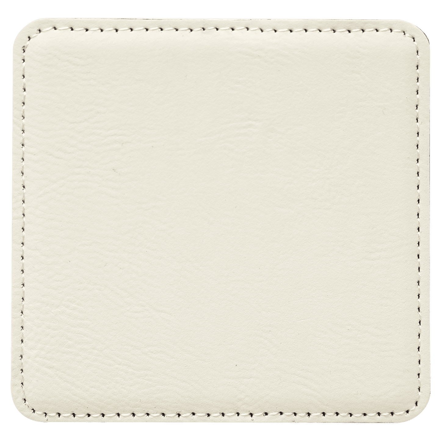 SKU: GFT1310 - 4" x 4" Square White Laserable Leatherette Coaster