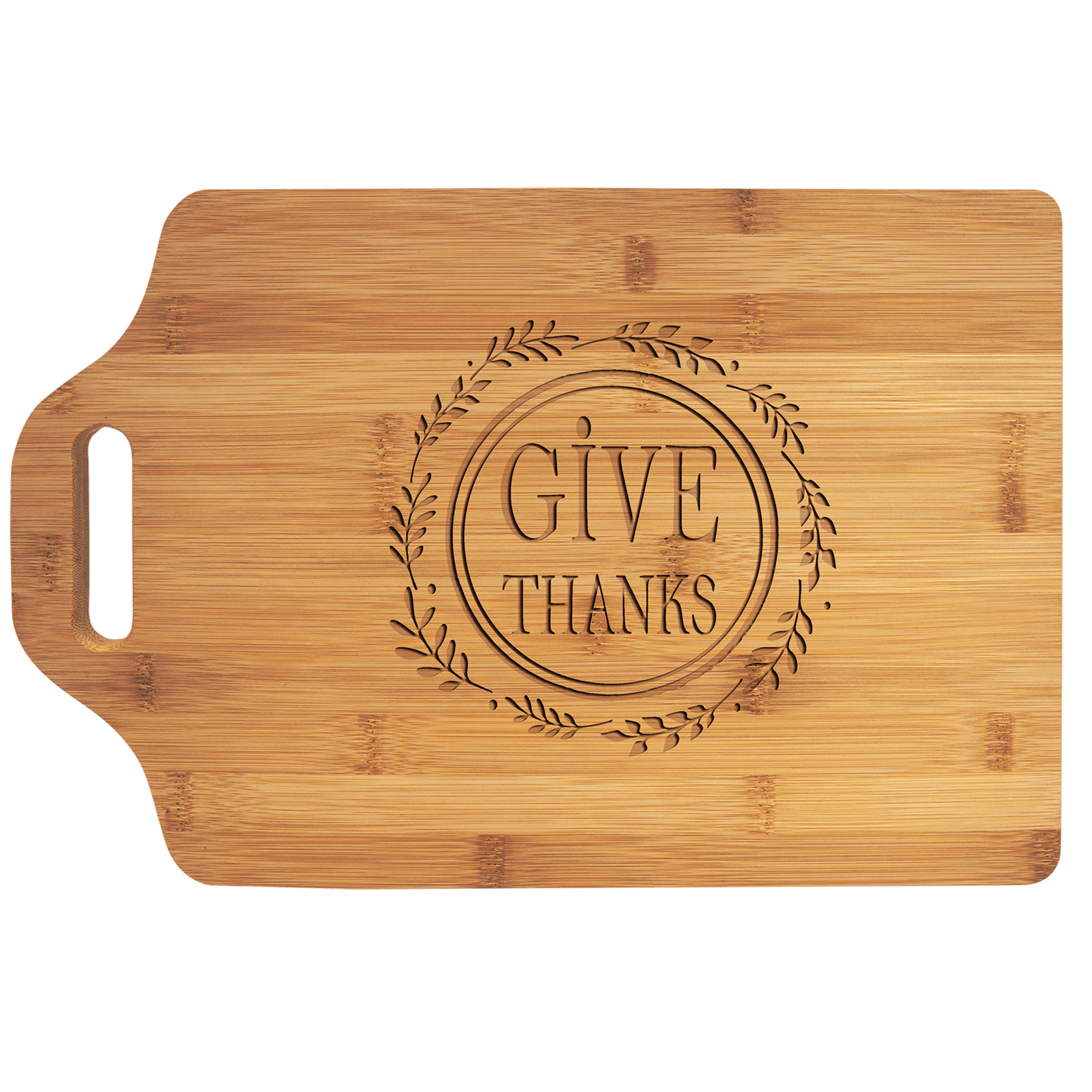 15" x 10 1/4" Bamboo Cutting Board with Handle