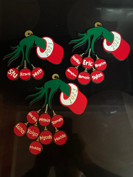 Grinch Family Ornament