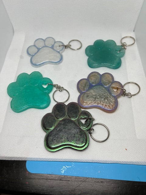 Paw Print Keychain