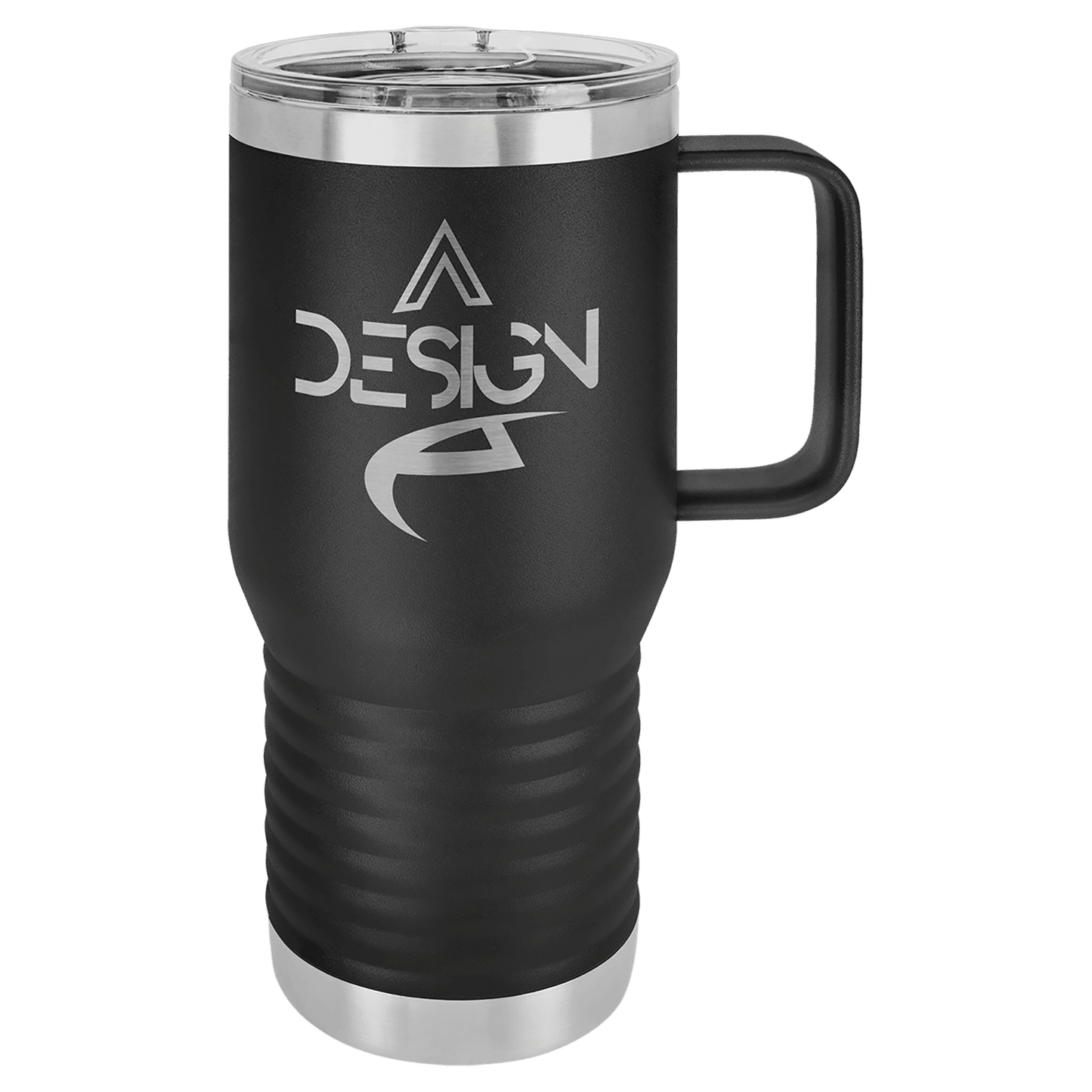 SKU: LCM202 - Polar Camel 20 oz. Black Vacuum Insulated Travel Mug with Slider Lid
