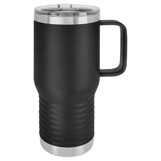 SKU: LCM202 - Polar Camel 20 oz. Black Vacuum Insulated Travel Mug with Slider Lid