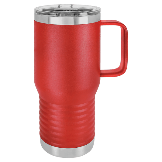 SKU: LCM203 - Polar Camel 20 oz. Red Vacuum Insulated Travel Mug with Slider Lid