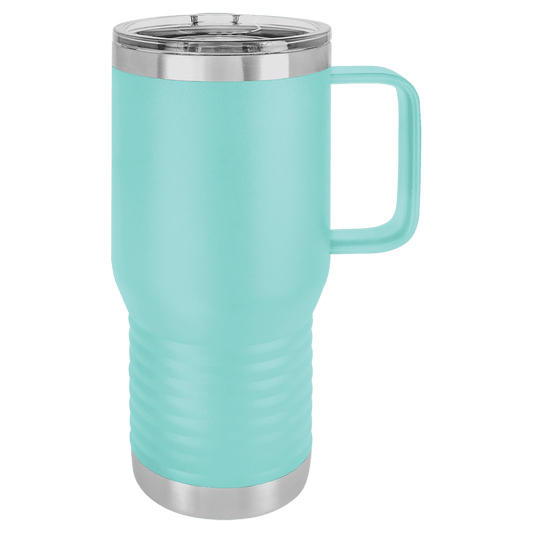 SKU: LCM206 - Polar Camel 20 oz. Teal Vacuum Insulated Travel Mug with Slider Lid