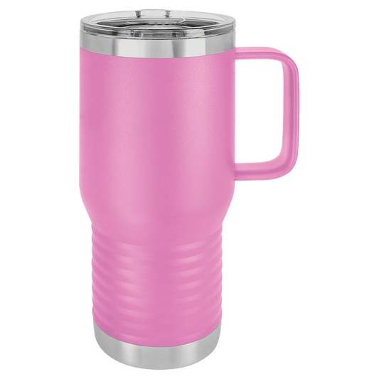SKU: LCM208 - Polar Camel 20 oz. Light Purple Vacuum Insulated Travel Mug with Slider Lid