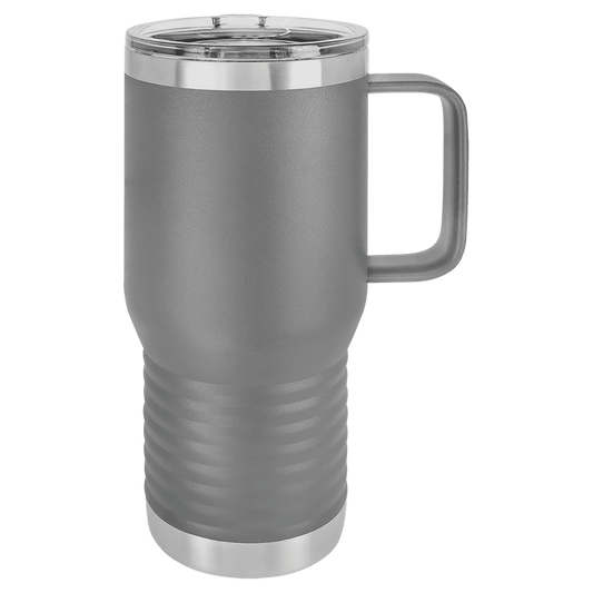 SKU: LCM210 - Polar Camel 20 oz. Dark Gray Vacuum Insulated Travel Mug with Slider Lid
