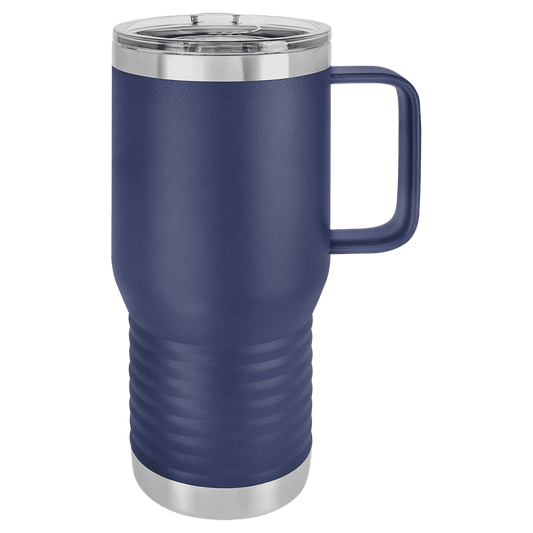 SKU: LCM211 - Polar Camel 20 oz. Navy Blue Vacuum Insulated Travel Mug with Slider Lid