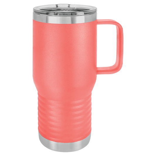 SKU: LCM217 - Polar Camel 20 oz. Coral Vacuum Insulated Travel Mug with Slider Lid