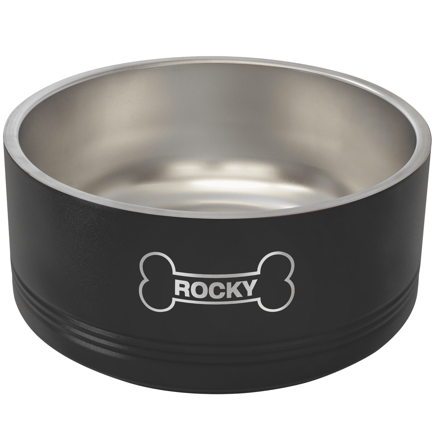 SKU: LPB041 - Polar Camel 64 oz. Large Black Pet Bowl