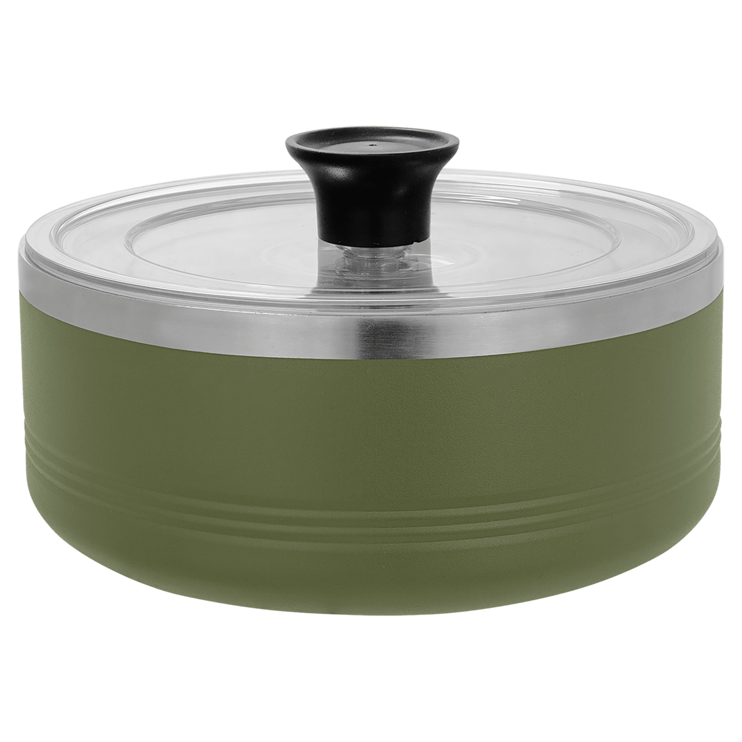 SKU: LSB204 - Polar Camel Olive Green 1 1/4 Quart Serving Bowl with Lid