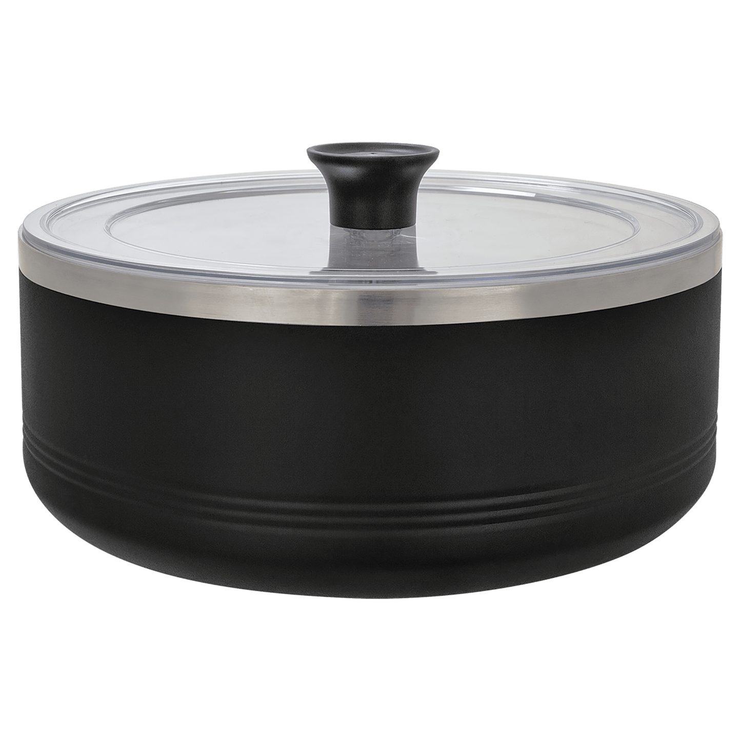 SKU: LSB301 - Polar Camel Black 3 Quart Serving Bowl with Lid