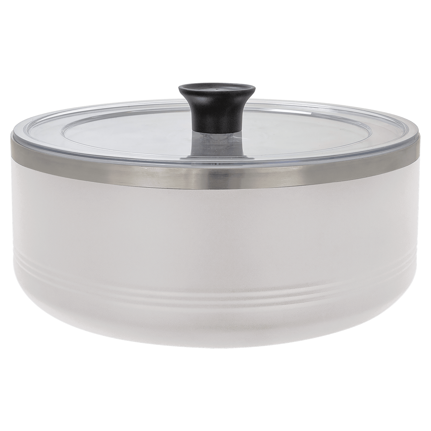 SKU: LSB302 - Polar Camel White 3 Quart Serving Bowl with Lid