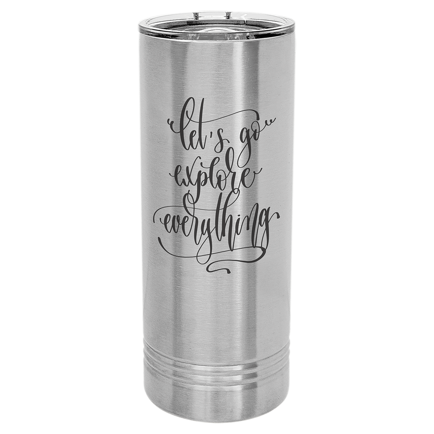 SKU: LTM7001 - Polar Camel 22 oz. Stainless Steel Skinny Tumbler with Slider Lid