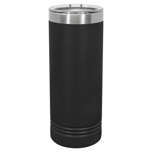 SKU: LTM7002 - Polar Camel 22 oz. Black Skinny Tumbler with Slider Lid