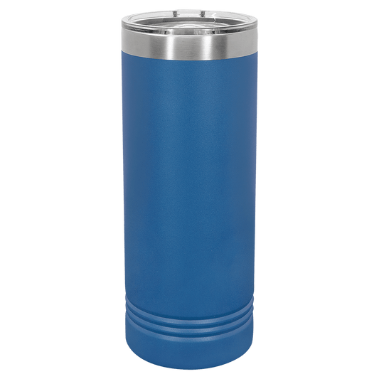 SKU: LTM7004 - Polar Camel 22 oz. Royal Blue Skinny Tumbler with Slider Lid