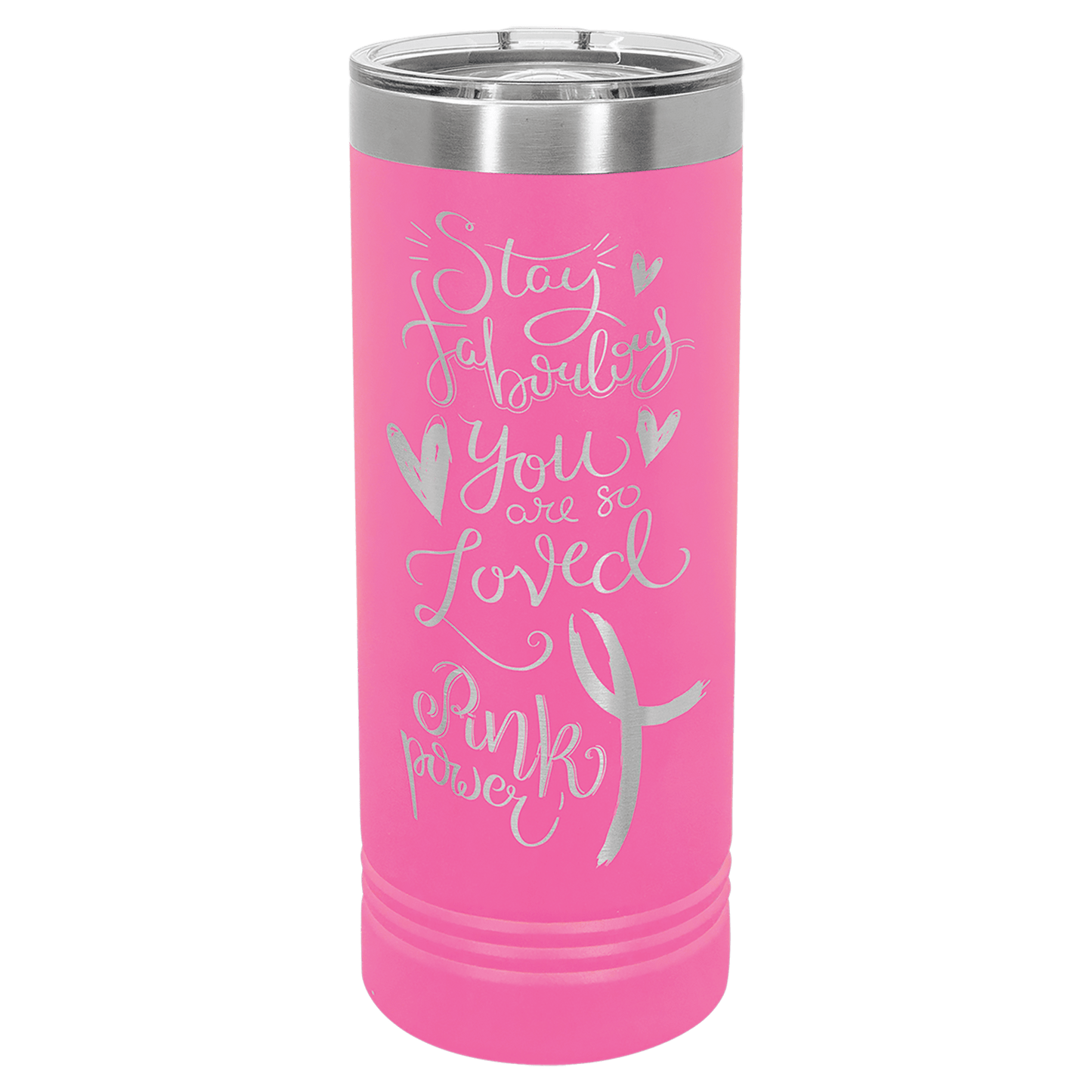 SKU: LTM7005 - Polar Camel 22 oz. Pink Skinny Tumbler with Slider Lid