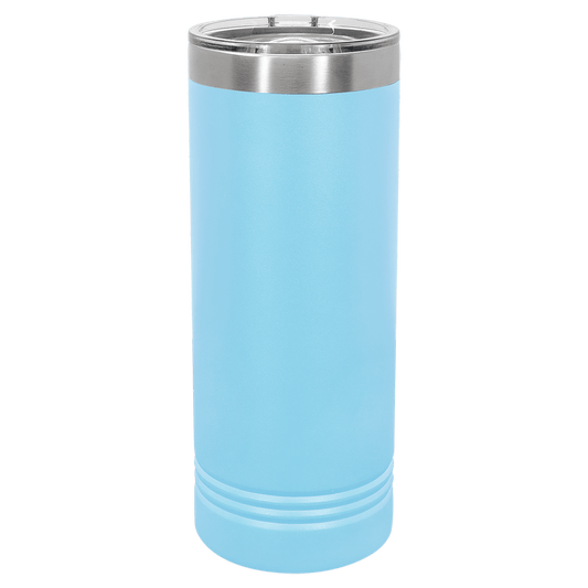 SKU: LTM7007 - Polar Camel 22 oz. Light Blue Skinny Tumbler with Slider Lid