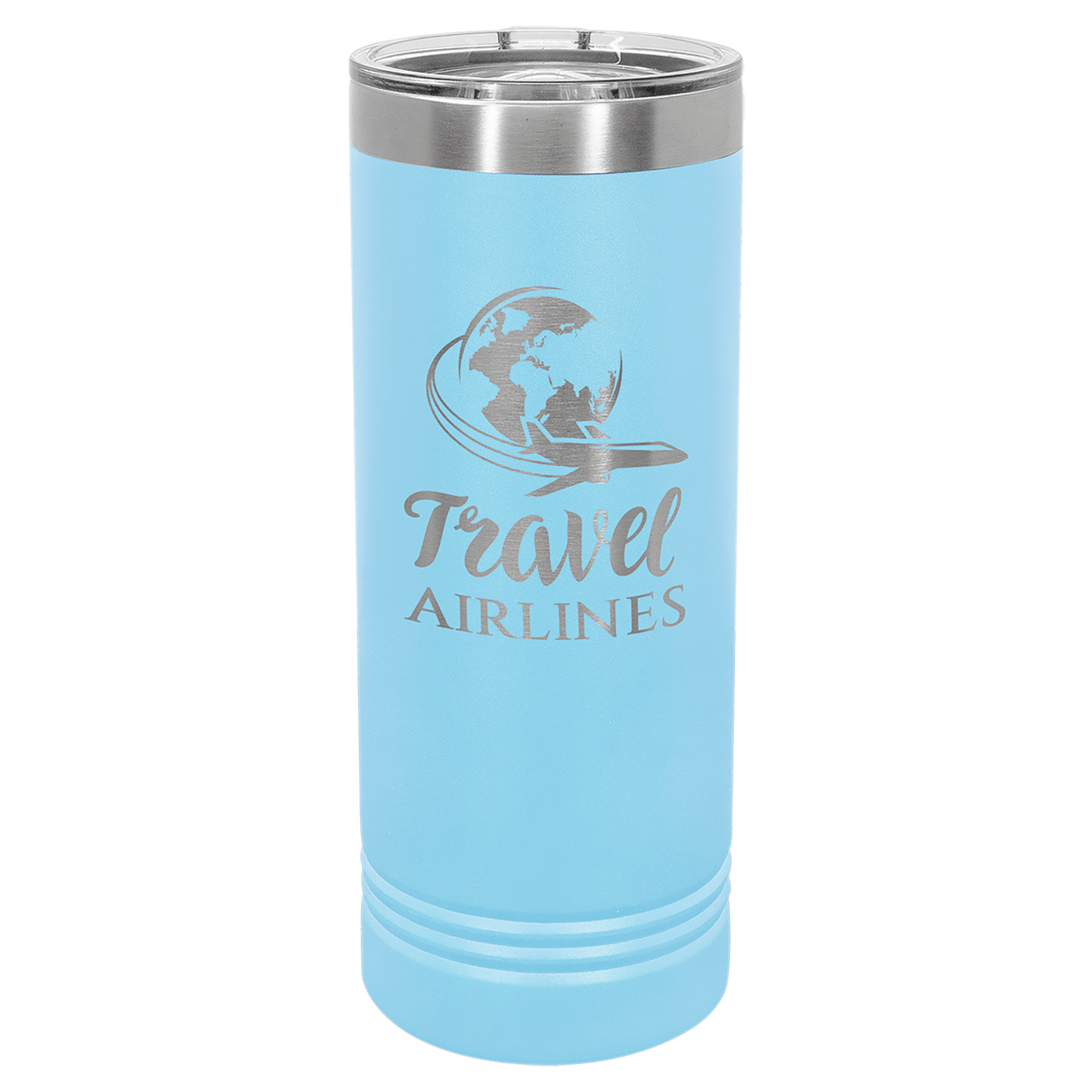 SKU: LTM7007 - Polar Camel 22 oz. Light Blue Skinny Tumbler with Slider Lid
