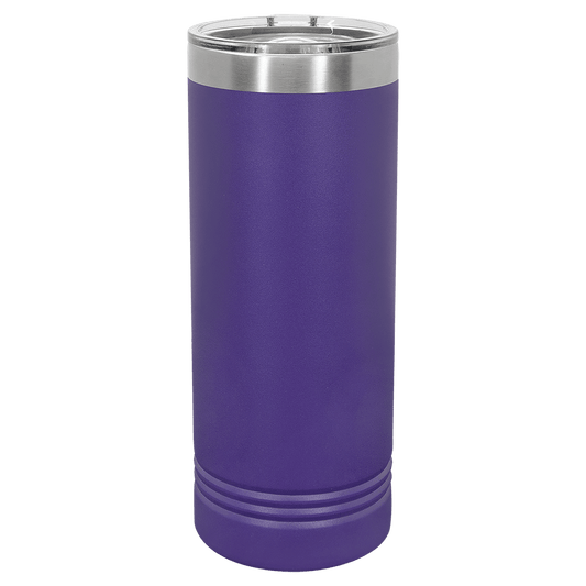 SKU: LTM7009 - Polar Camel 22 oz. Purple Skinny Tumbler with Slider Lid