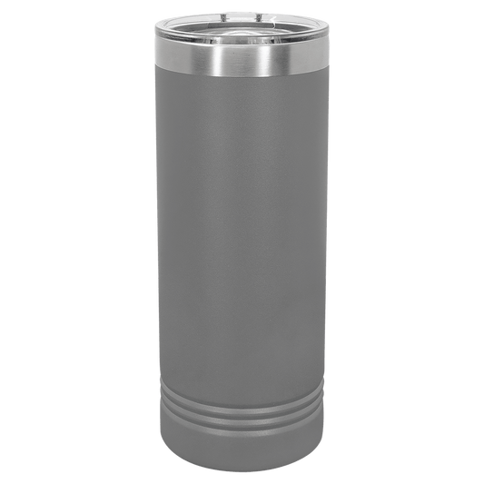 SKU: LTM7010 - Polar Camel 22 oz. Dark Gray Skinny Tumbler with Slider Lid