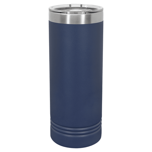 SKU: LTM7011 - Polar Camel 22 oz. Navy Blue Skinny Tumbler with Slider Lid