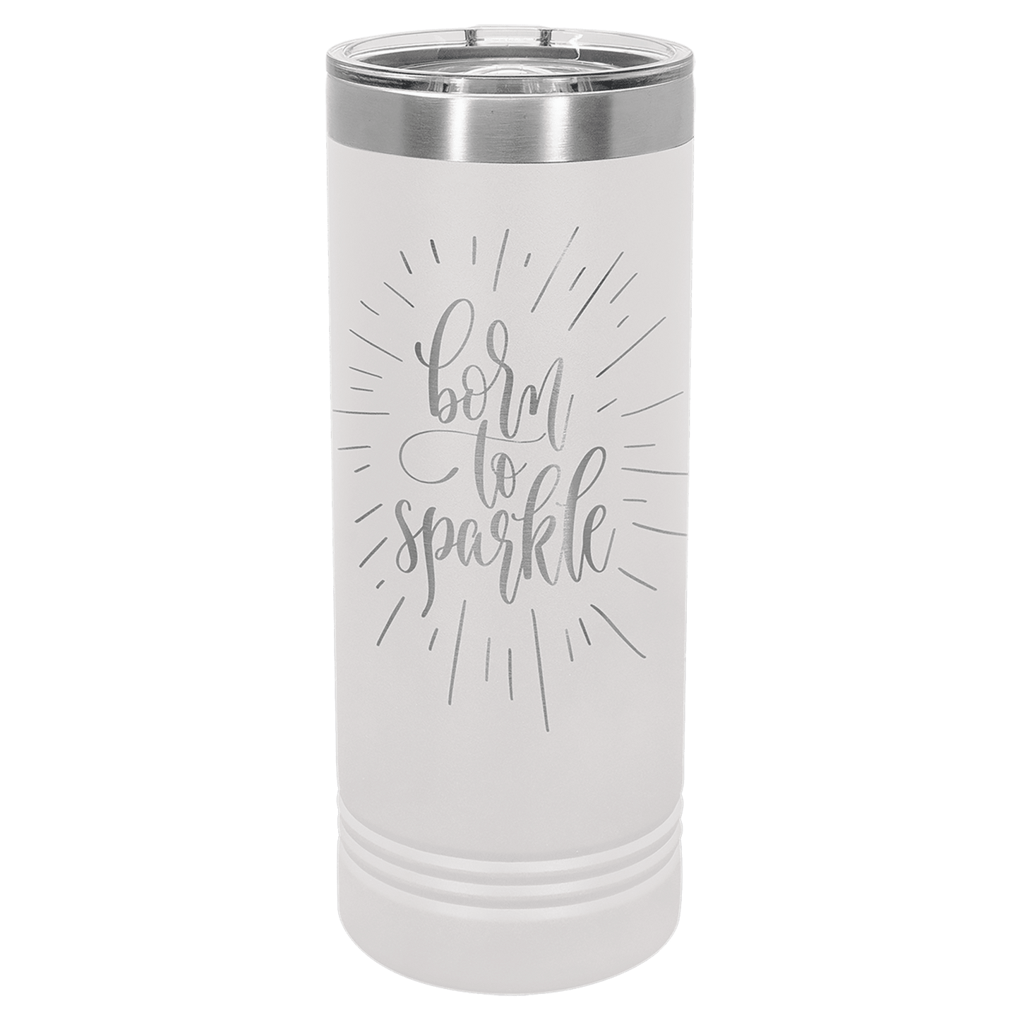 SKU: LTM7014 - Polar Camel 22 oz. White Skinny Tumbler with Slider Lid