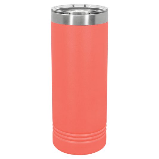 SKU: LTM7017 - Polar Camel 22 oz. Coral Skinny Tumbler with Slider Lid