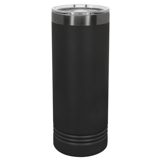 SKU: LTM7030 - Polar Camel 22 oz. Black/Ghost Black Skinny Tumbler