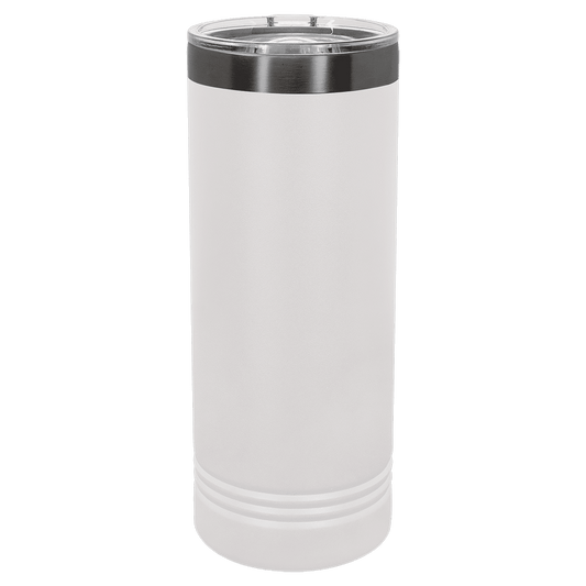 SKU: LTM7031 - Polar Camel 22 oz. White/Ghost Black Skinny Tumbler