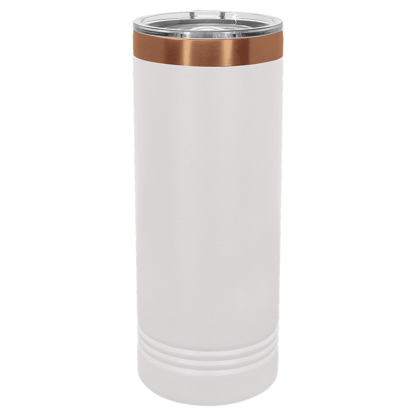 SKU: LTM7051 - Polar Camel 22 oz. White/Rose Gold Skinny Tumbler