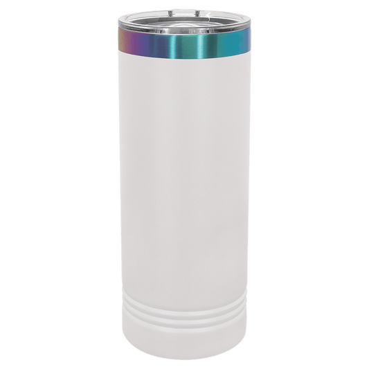 SKU: LTM7066 - Polar Camel 22 oz. White/Prism Skinny Tumbler