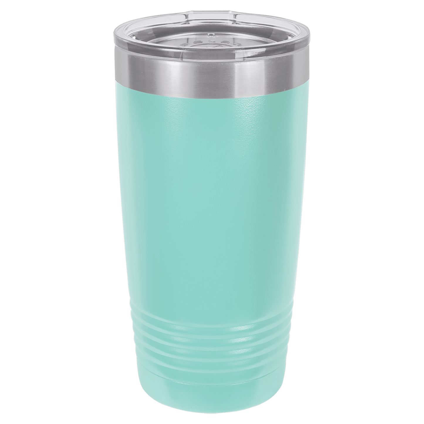 Polar Camel 20 oz. Teal Vacuum Insulated Ringneck Tumbler with Clear Lid