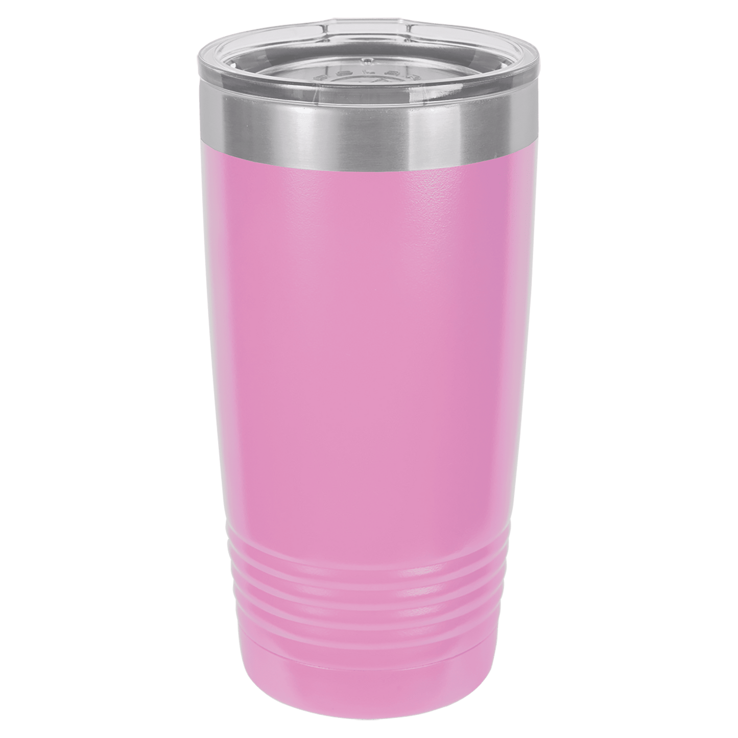 Polar Camel 20 oz. Light Purple Vacuum Insulated Ringneck Tumbler with Clear Lid