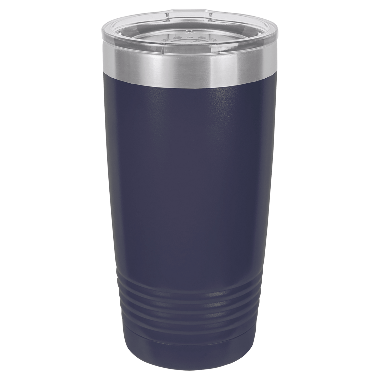 Polar Camel 20 oz. Navy Blue Vacuum Insulated Ringneck Tumbler with Clear Lid