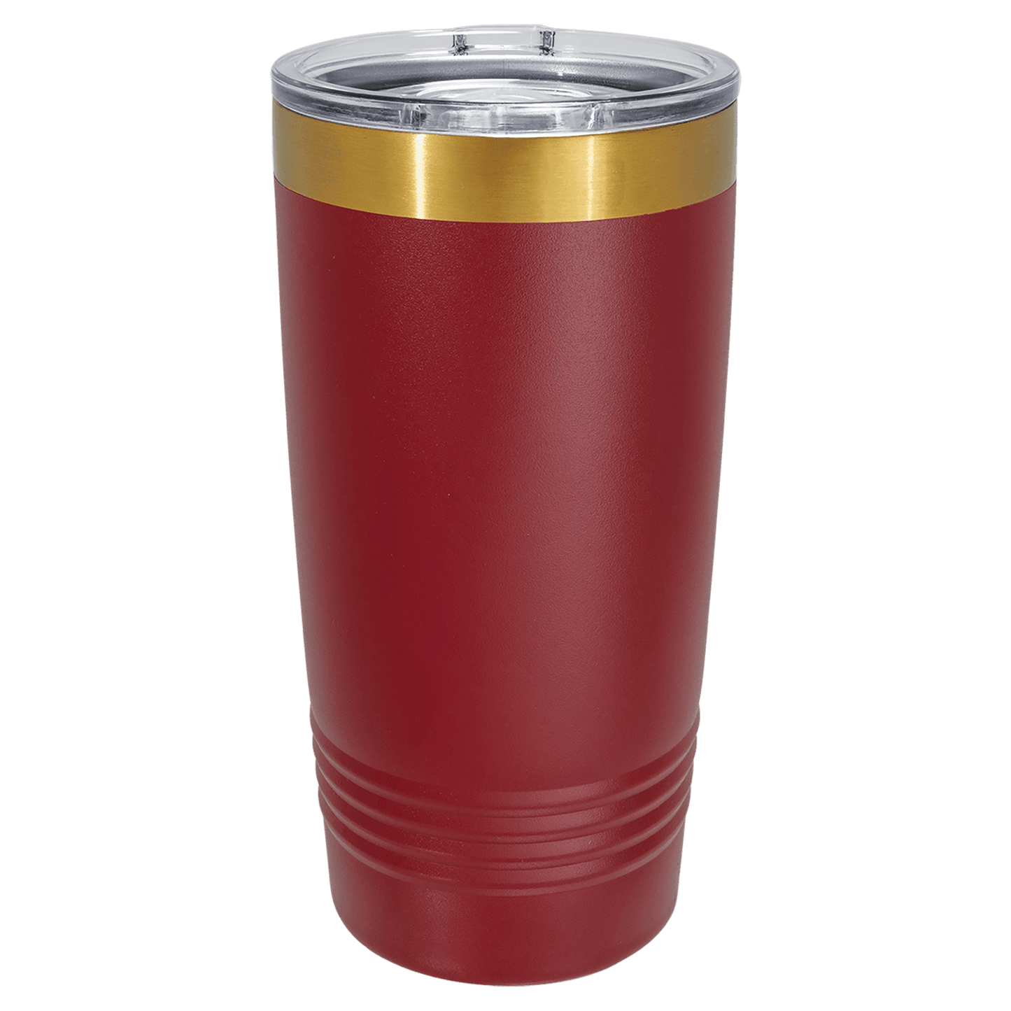 SKU: LTM7234 - Polar Camel 20 oz. Maroon/Bright Gold ION-Plated Ringneck Tumbler with Slider Lid
