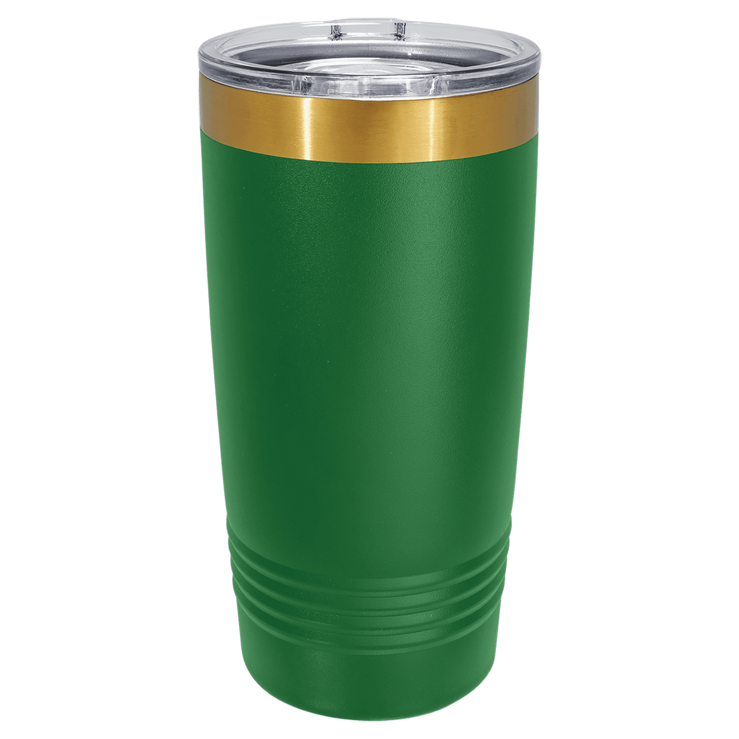 SKU: LTM7235 - Polar Camel 20 oz. Green/Bright Gold ION-Plated Ringneck Tumbler with Slider Lid