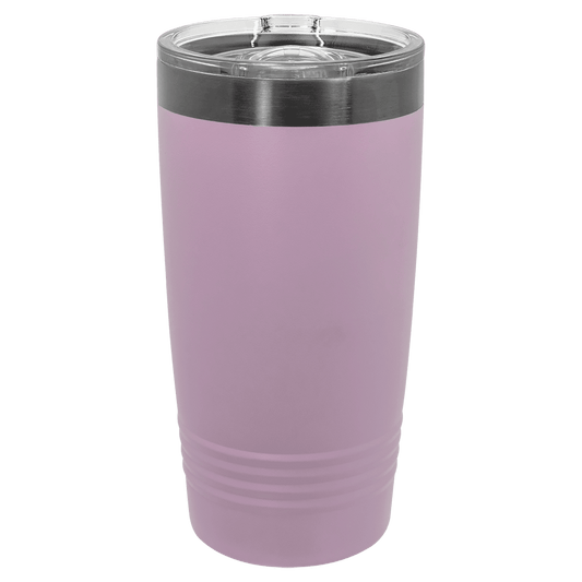 SKU: LTM7283 - Polar Camel 20 oz. Moody Lilac/Ghost Black ION-Plated Black Ringneck Tumbler with Slider Lid