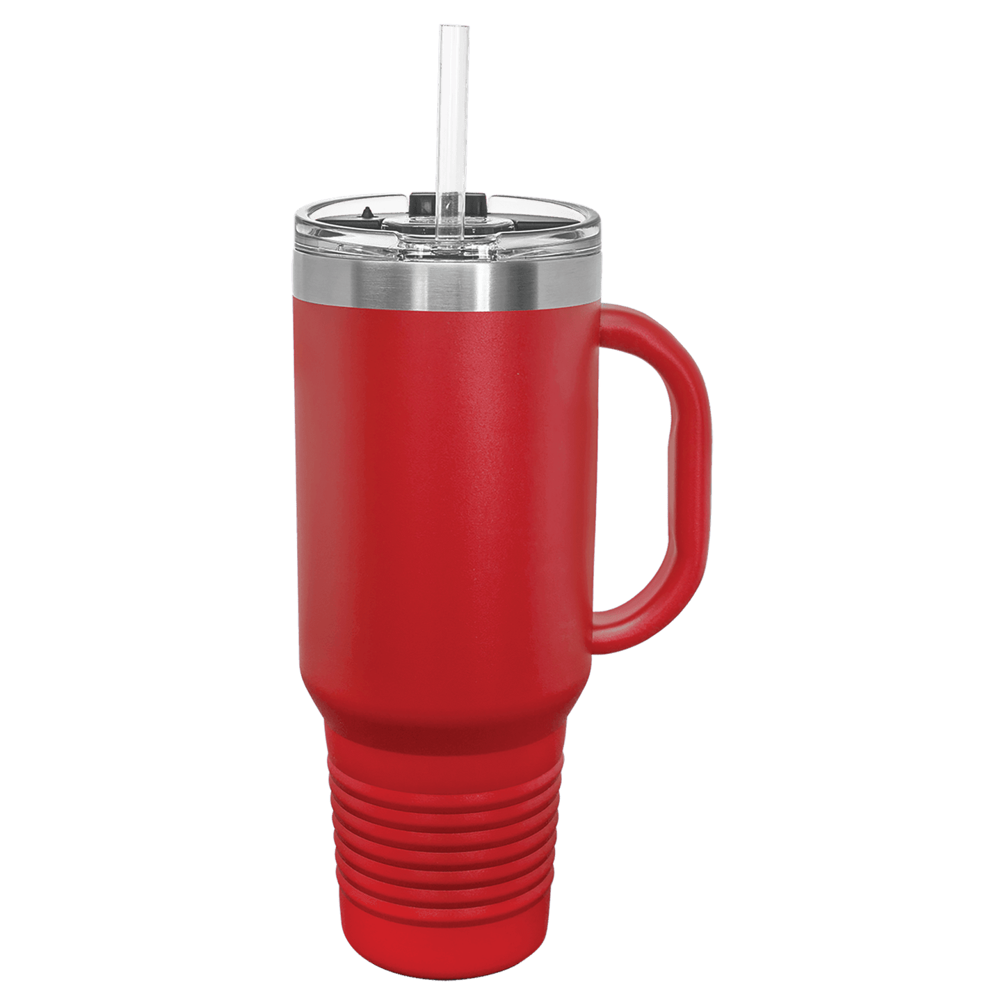 SKU: LTM7402 - Polar Camel 40 oz. Red Travel Mug with Snap Lid & Straw
