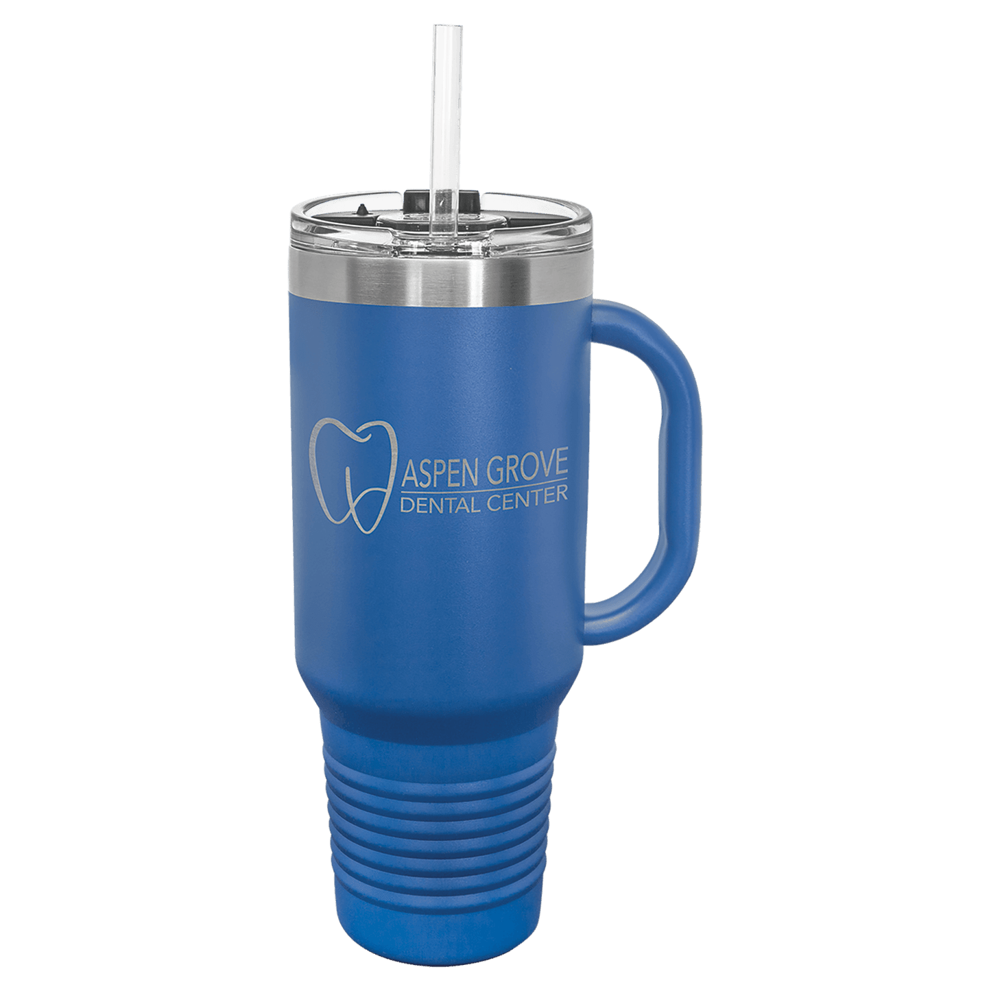 SKU: LTM7403 - Polar Camel 40 oz. Royal Blue Travel Mug with Snap Lid & Straw