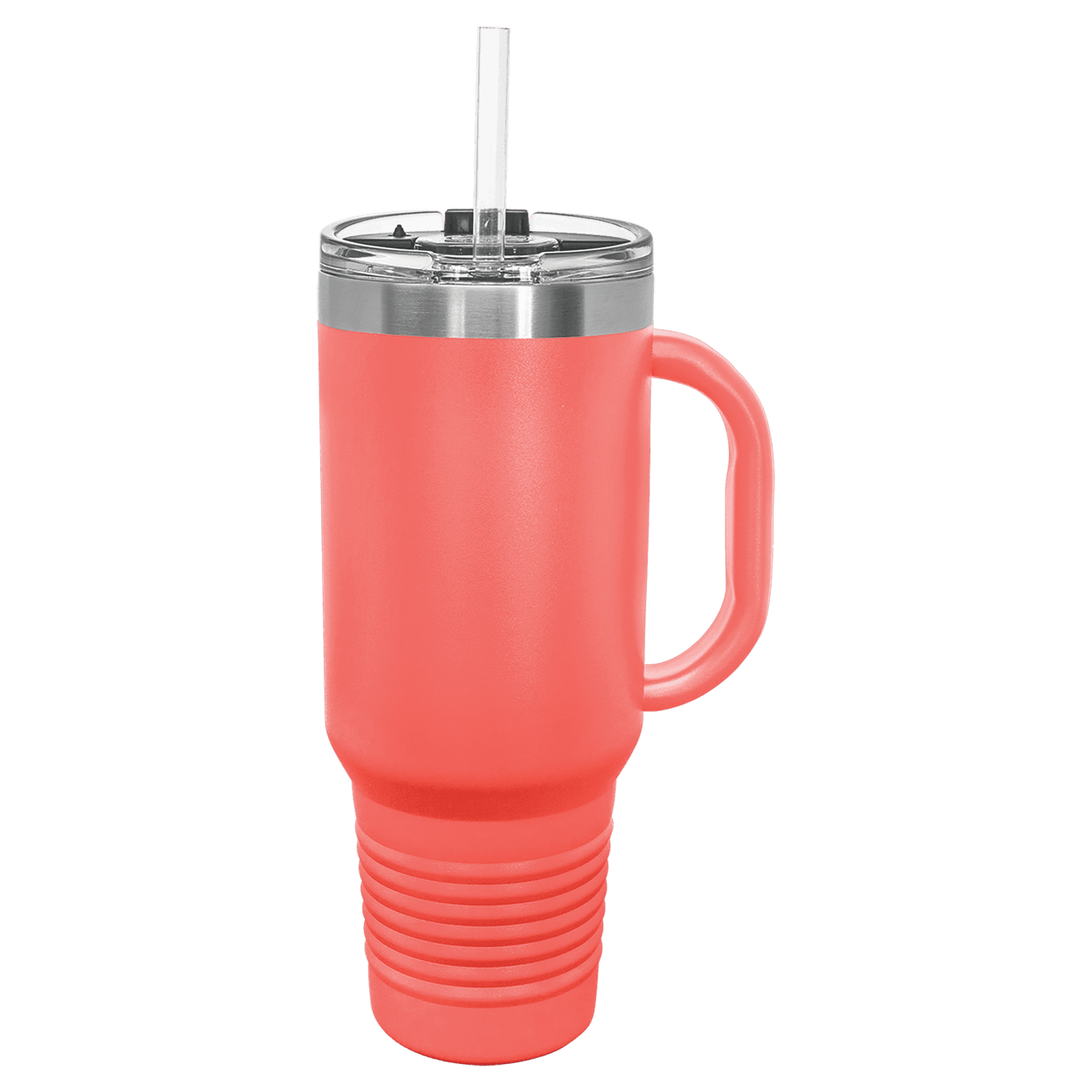 SKU: LTM7416 - Polar Camel 40 oz. Coral Travel Mug with Snap Lid & Straw